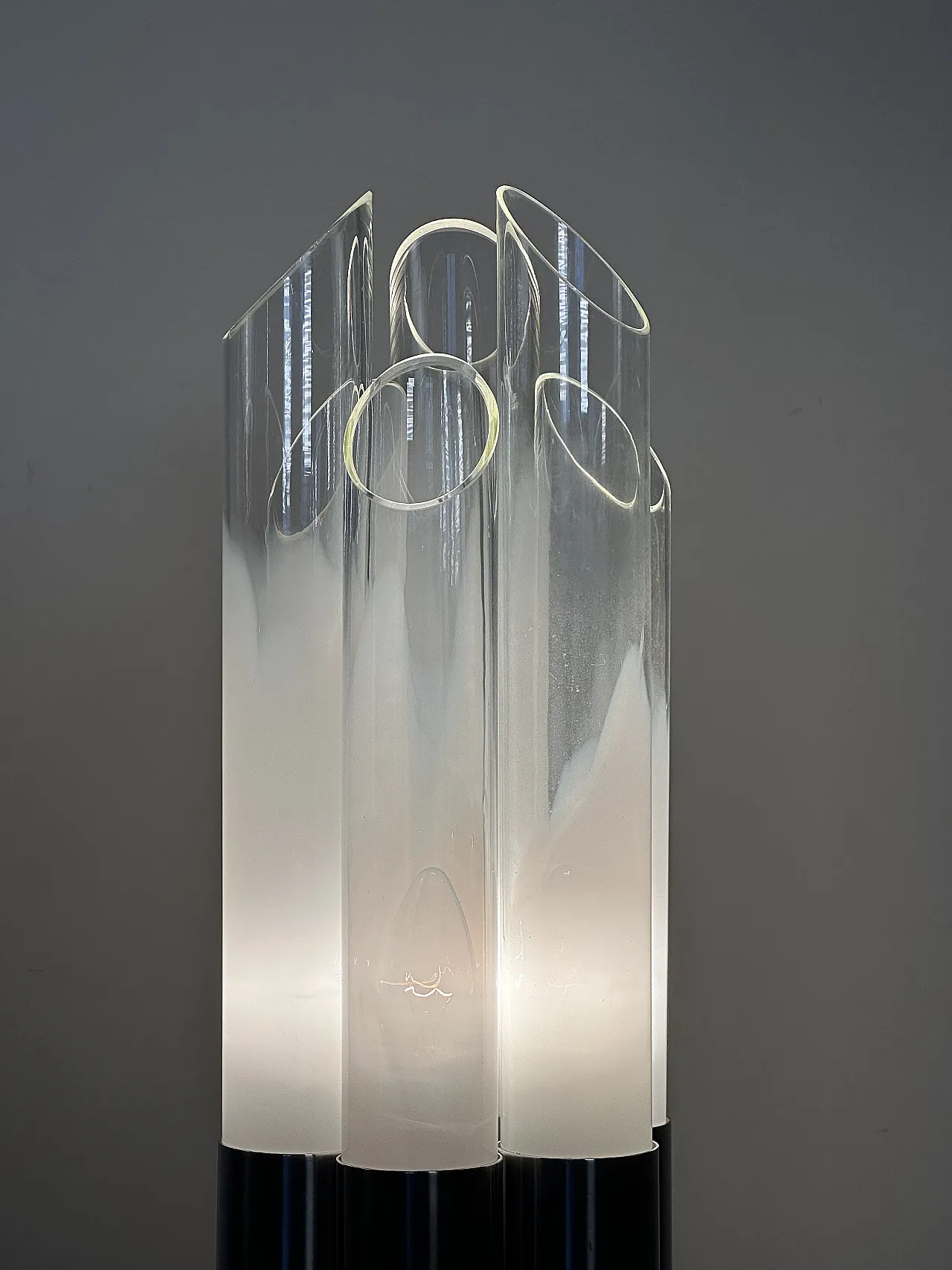 Lampada da tavolo in acciaio di Mazzega, anni '70 18