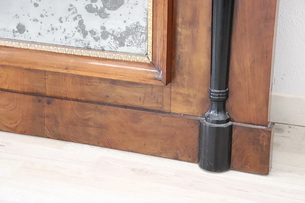 Specchiera antica in legno di noce, primi '800 4