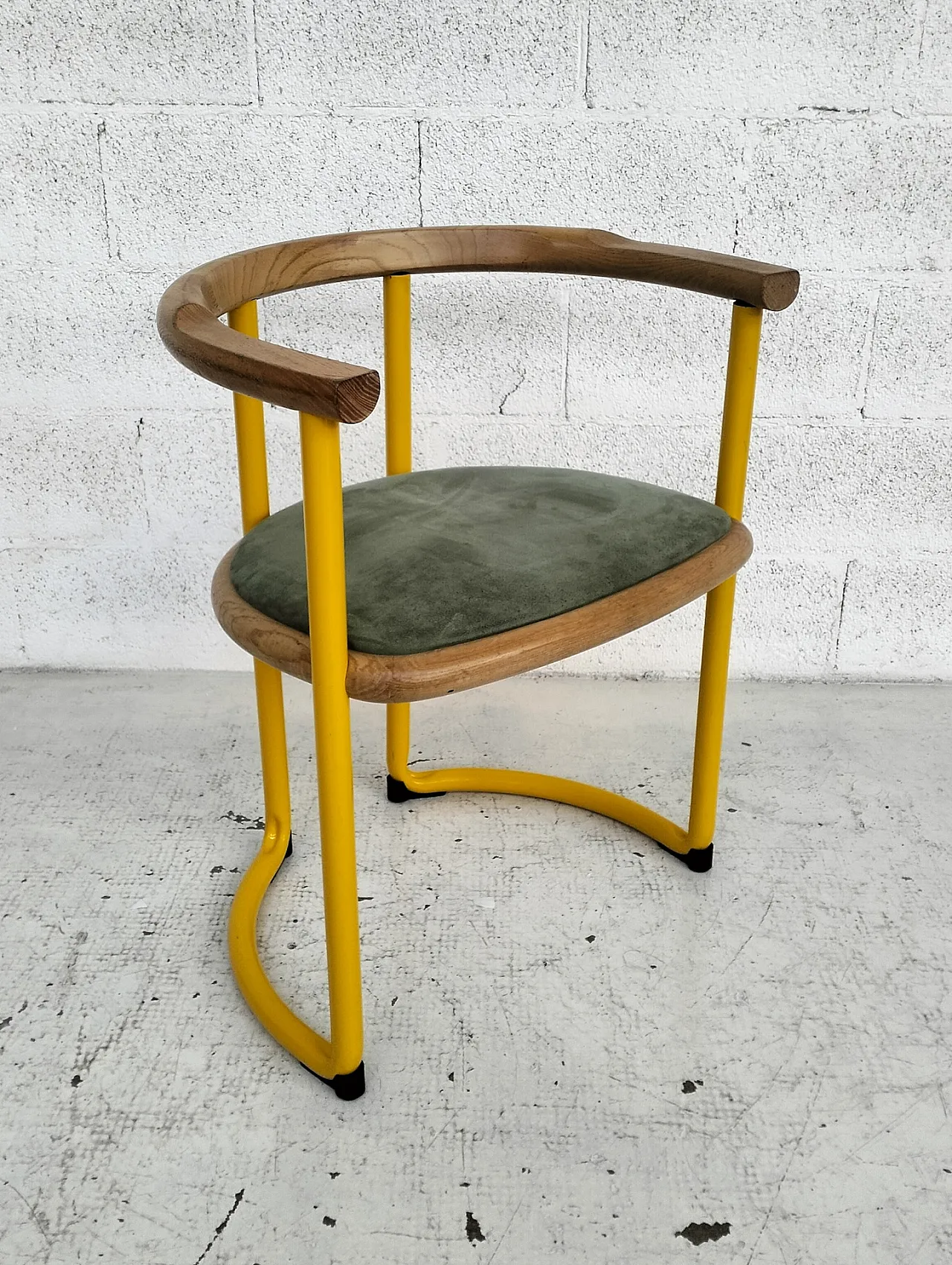 Set di 6 sedie gialle Achillea di Tito Agnoli per Ycami anni '70 10