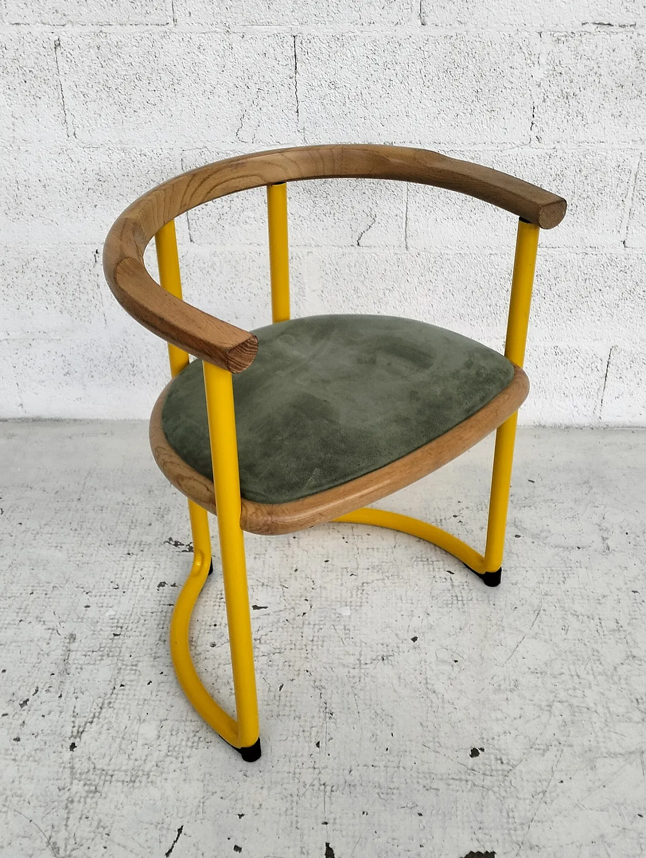 Set di 6 sedie gialle Achillea di Tito Agnoli per Ycami anni '70 11