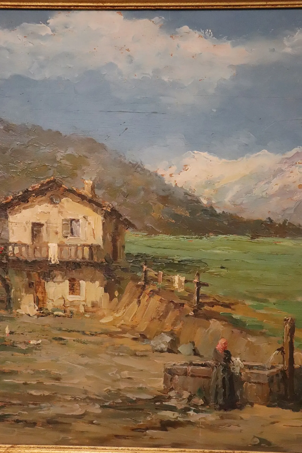 Dipinto ad olio su compensato reca firma A. Scocchera, '900 5