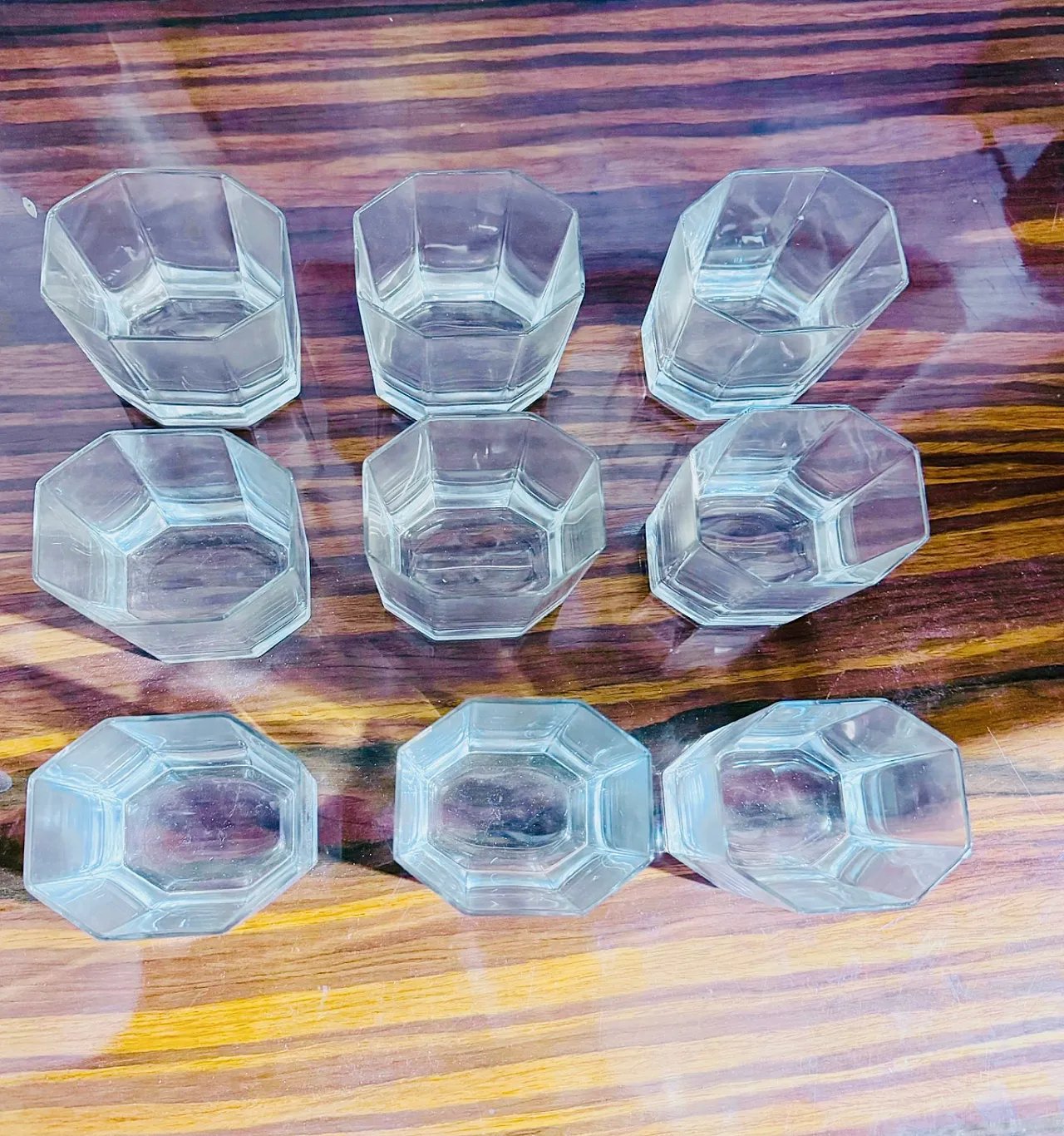 9 Bicchieri in cristallo, anni '40 5