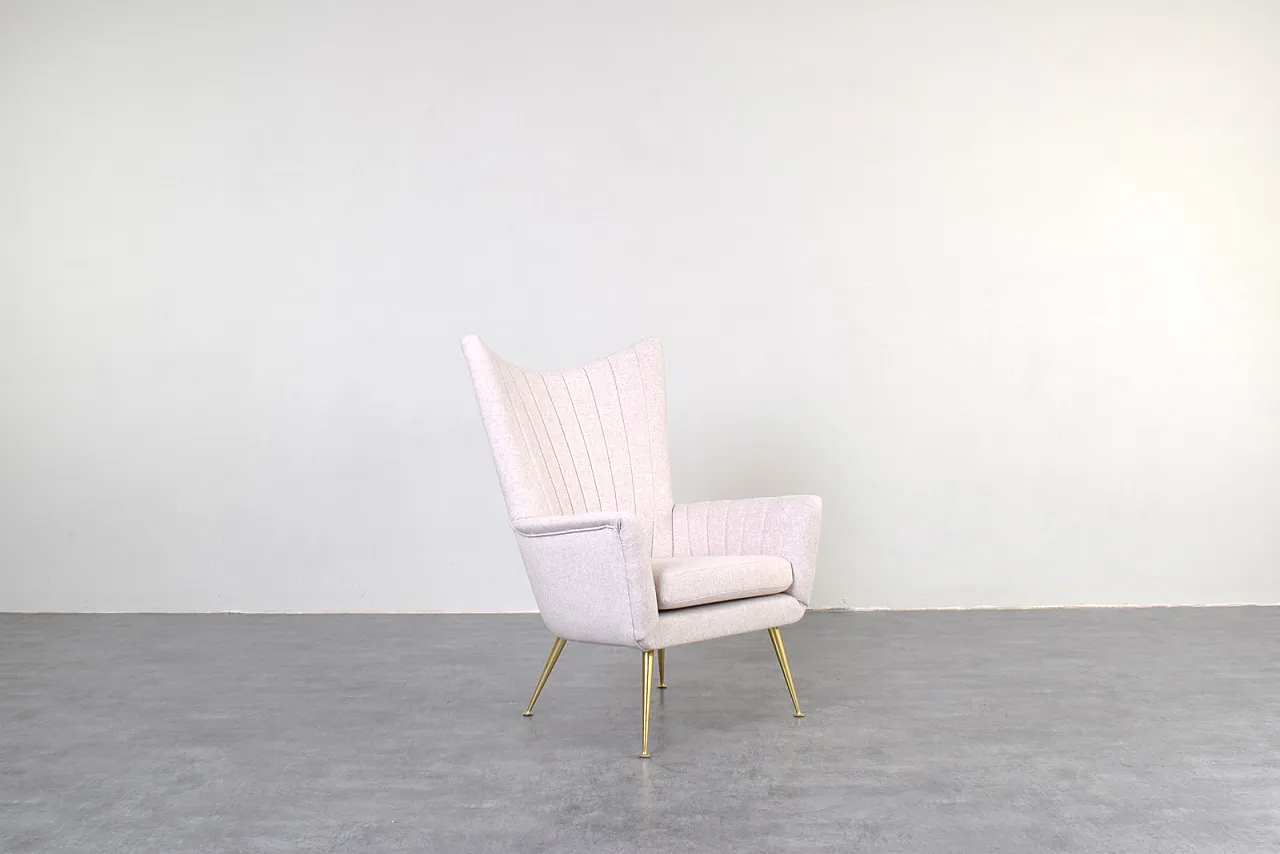 Mid-Century Italian Armchair, 1960s 1