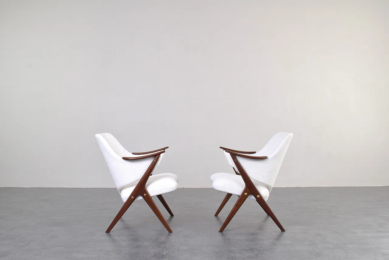 Pair Mid-Century Teak Armchairs Knott from Brunstad Møbelfabrikk, 60s 2