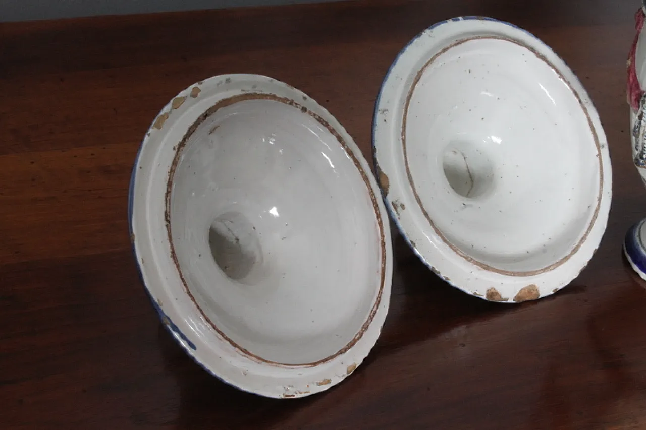 Antica coppia di vasi in terracotta portaspezie  del XVIII sec 7