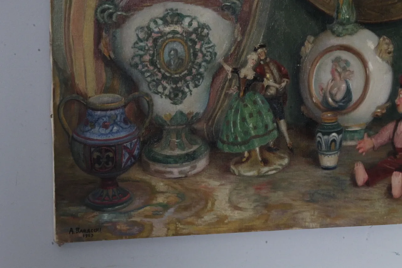Oil painting on canvas Augusto Baracchi (Modena 1878 - Milan 1942) 8