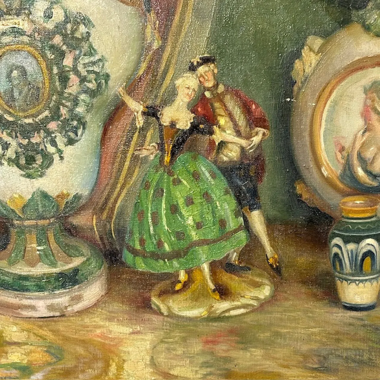 Oil painting on canvas Augusto Baracchi (Modena 1878 - Milan 1942) 12