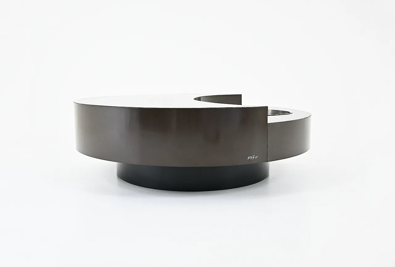 Coffee Table "TGR" by Willy Rizzo, 1970s 4
