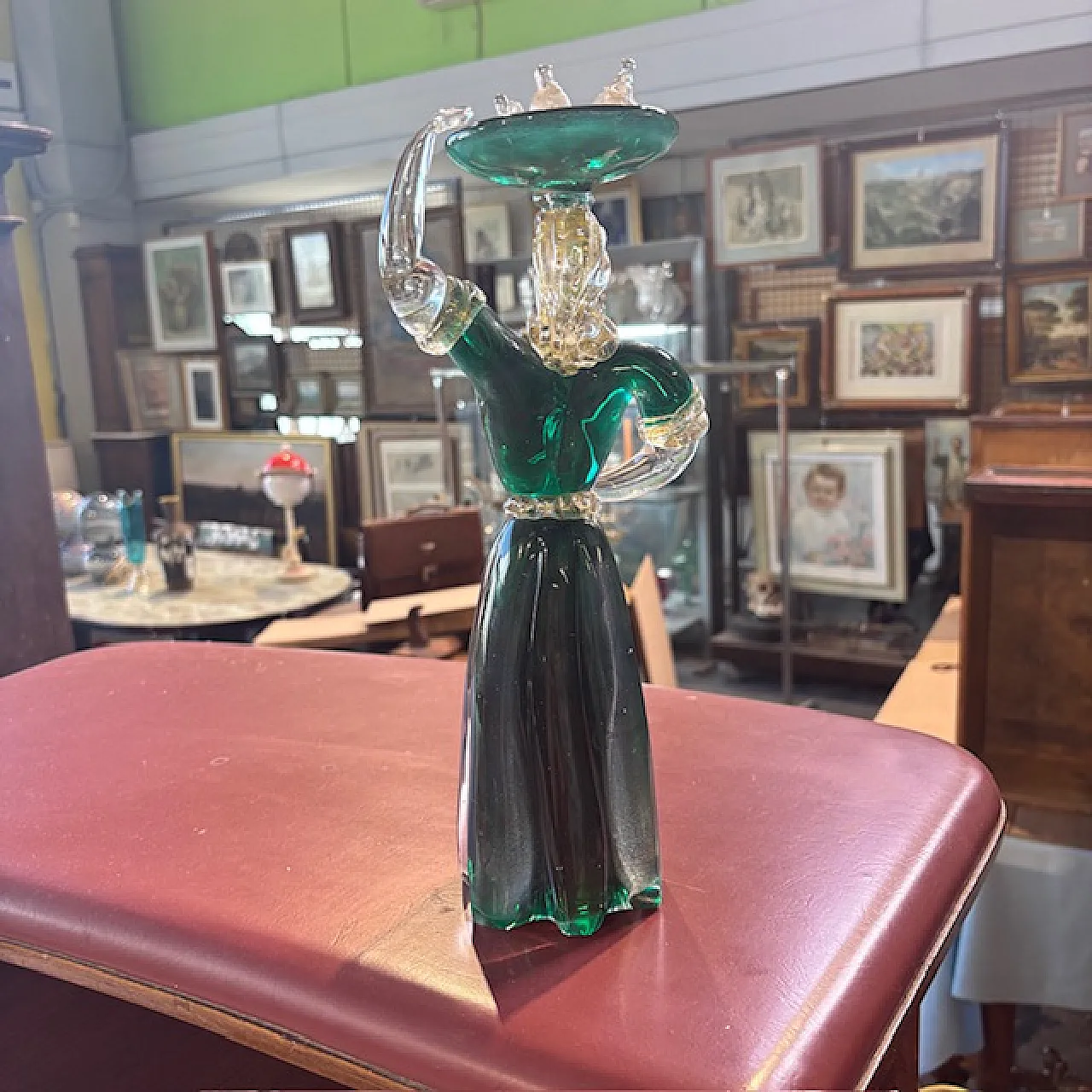 Figura di popolana in vetro di Murano di Fornace Salviati, anni '40 8