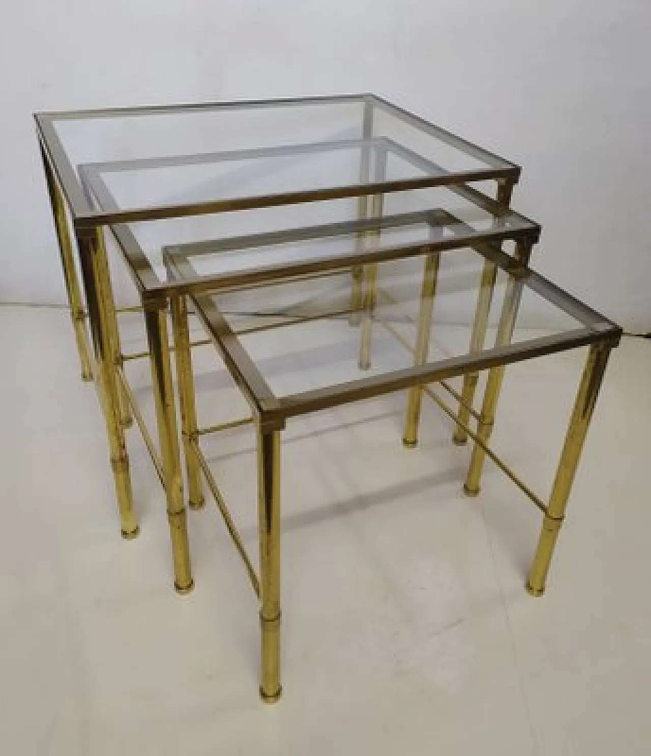 3 Tavolini in ottone, anni '70 1