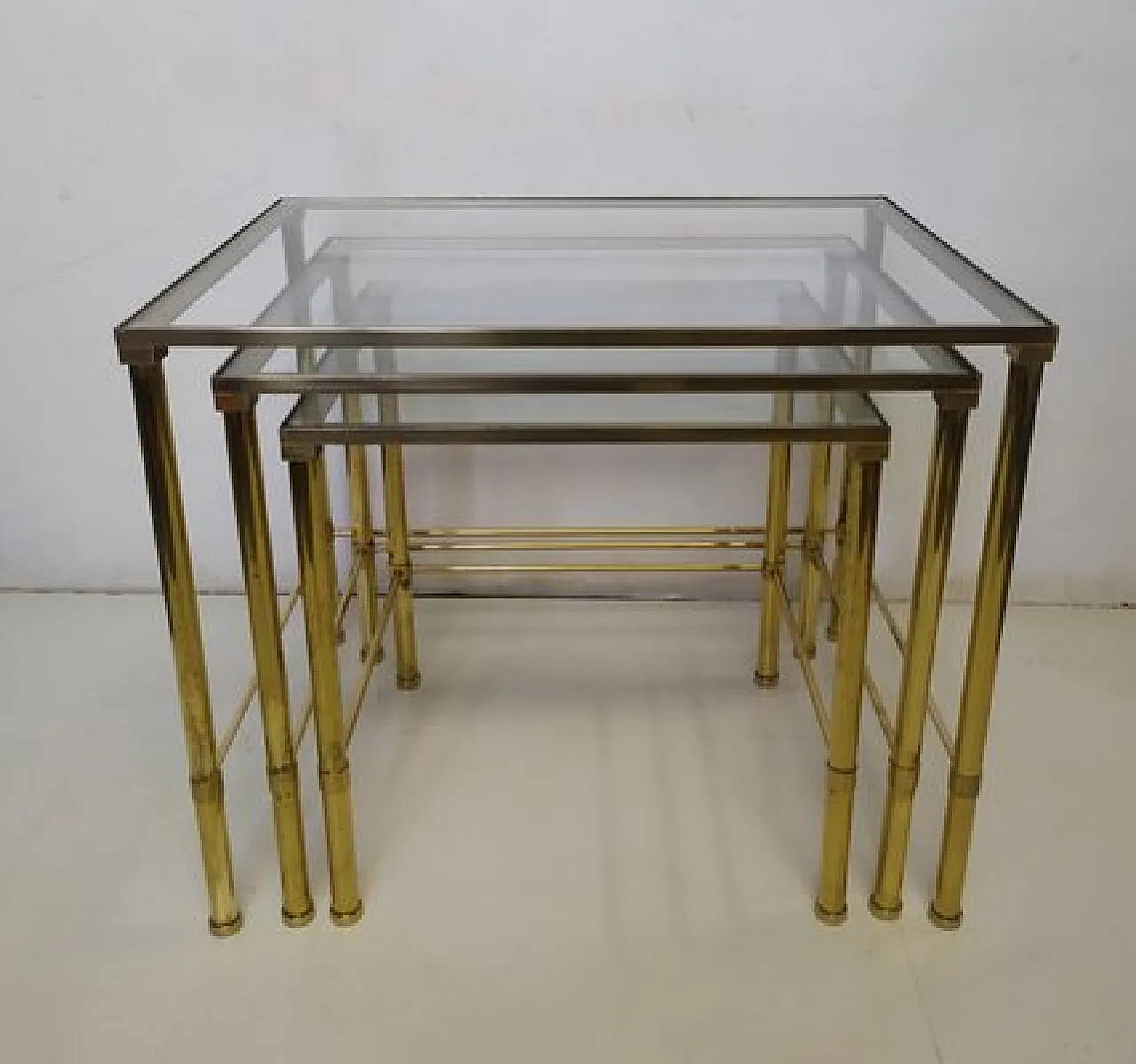 3 Tavolini in ottone, anni '70 3