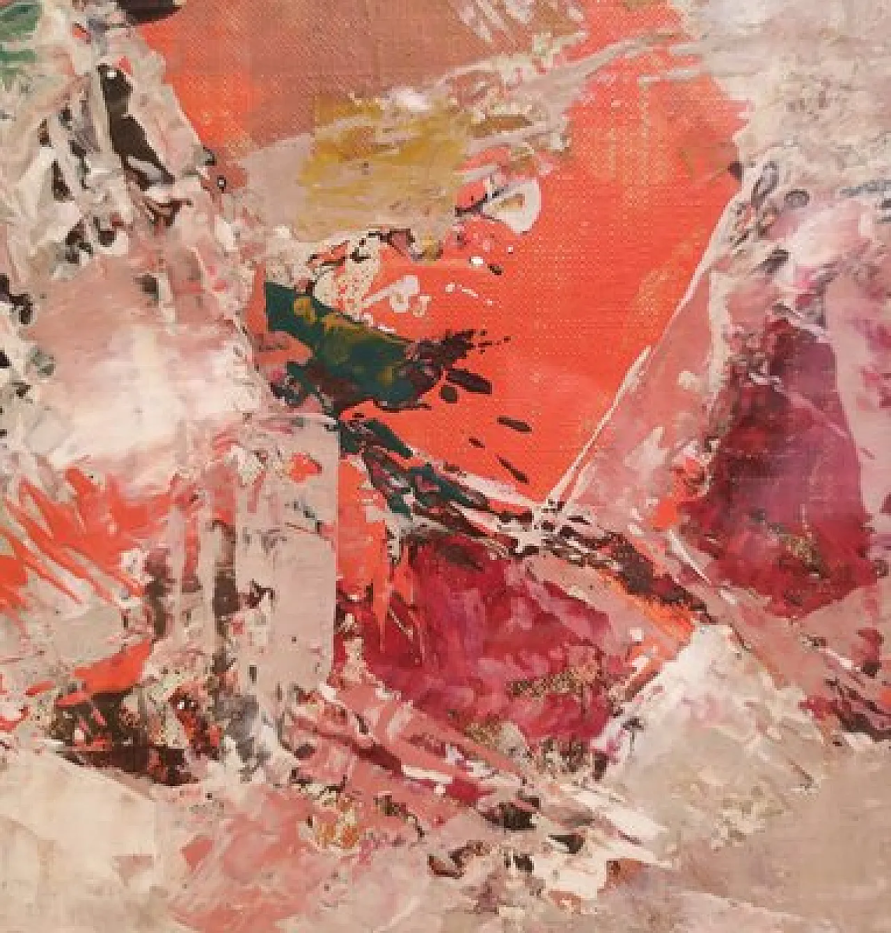 Pantaleoni Ideo, olio su tela, con cornice, anni '60 3