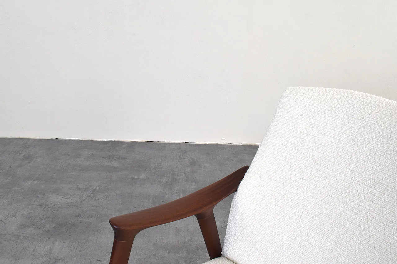 Tenor” Teak & Boucle Armchair from Møre Lenestolfabrikk, 60s 9