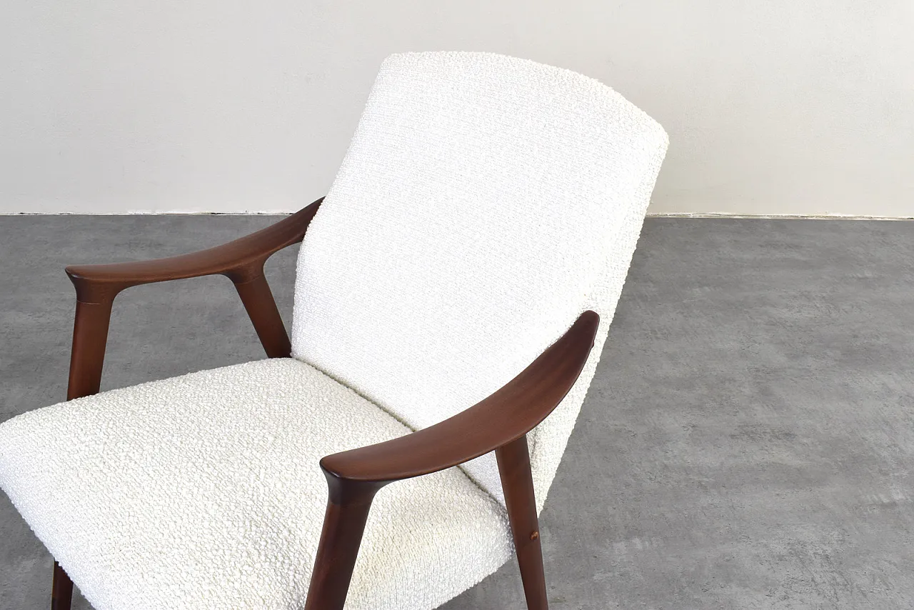 Tenor” Teak & Boucle Armchair from Møre Lenestolfabrikk, 60s 10