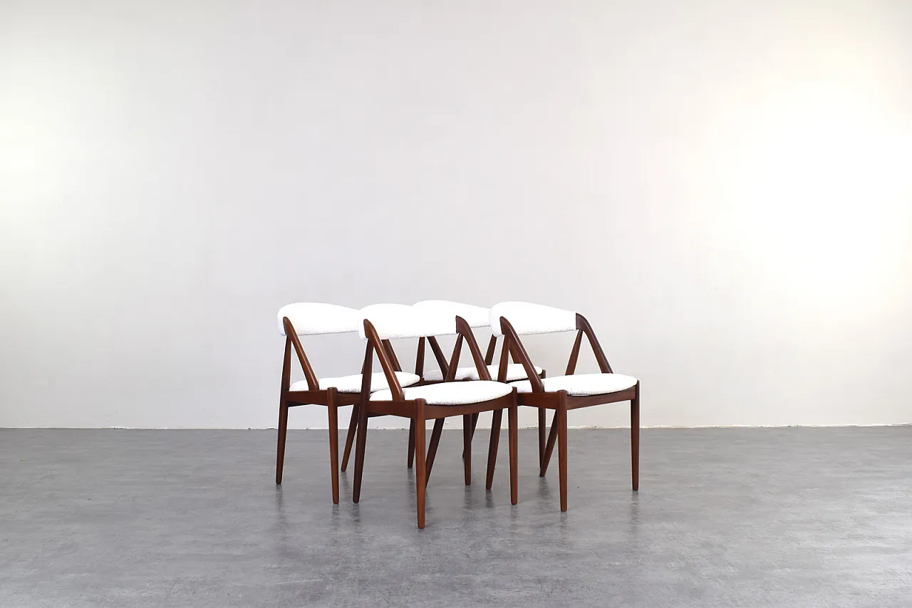 4 chairs Model 31 by Kai Kristiansen for Schou Andersen, 60s 1