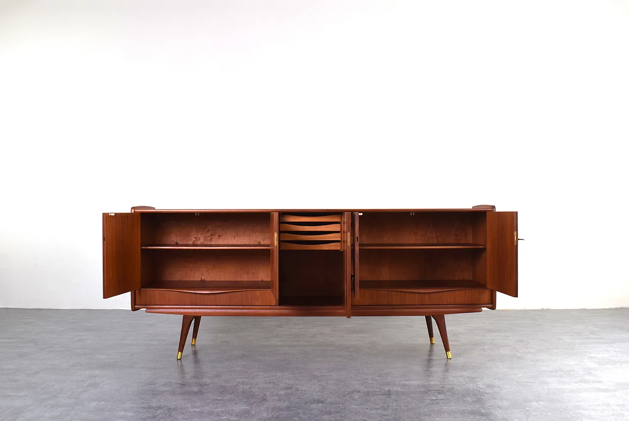 Mid-Century Norwegian Teak Sideboard from Sven Andersen, 1960s 2