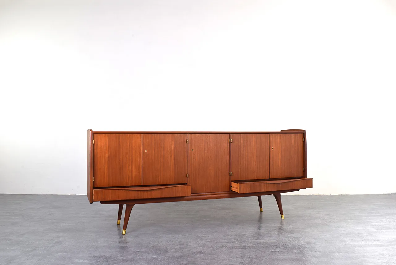Mid-Century Norwegian Teak Sideboard from Sven Andersen, 1960s 5