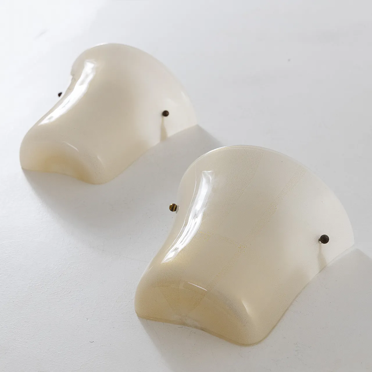 Pair of glass applique by Barovier & Toso, 1960s 6