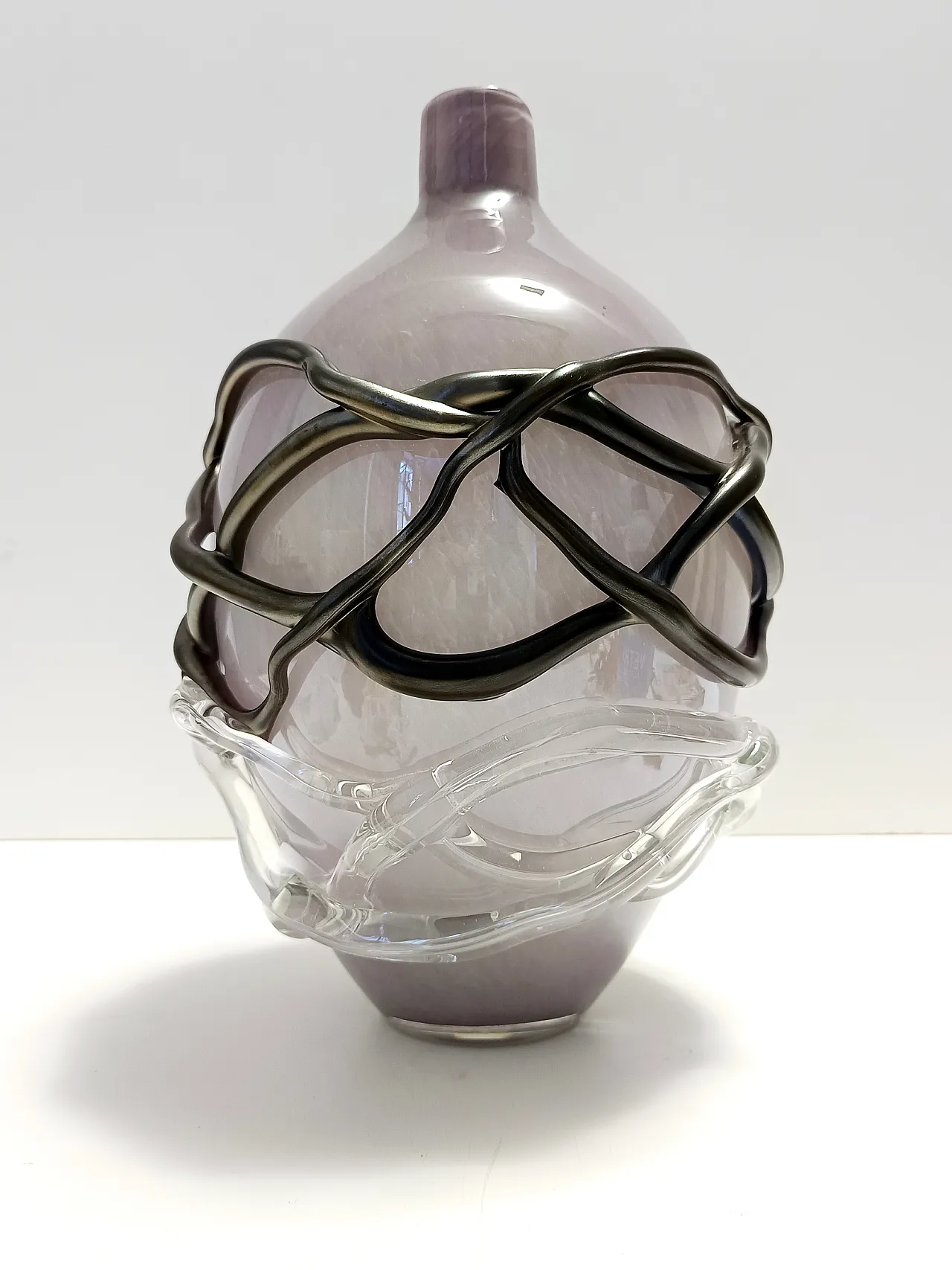 Iridescent Murano glass vase by Sergio Costantini, 1990s 7
