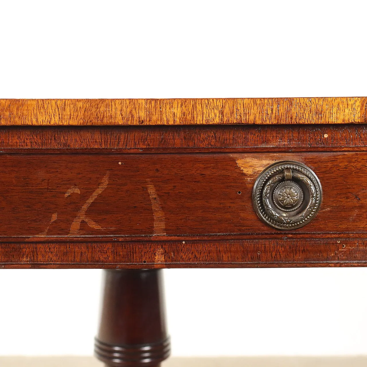 Mahogany table with drawer and castors, early 20th century 6