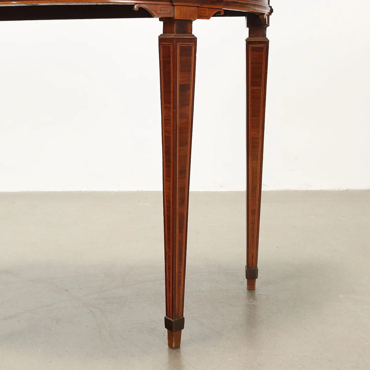 Wooden Demi Lune console table, 18th century 6