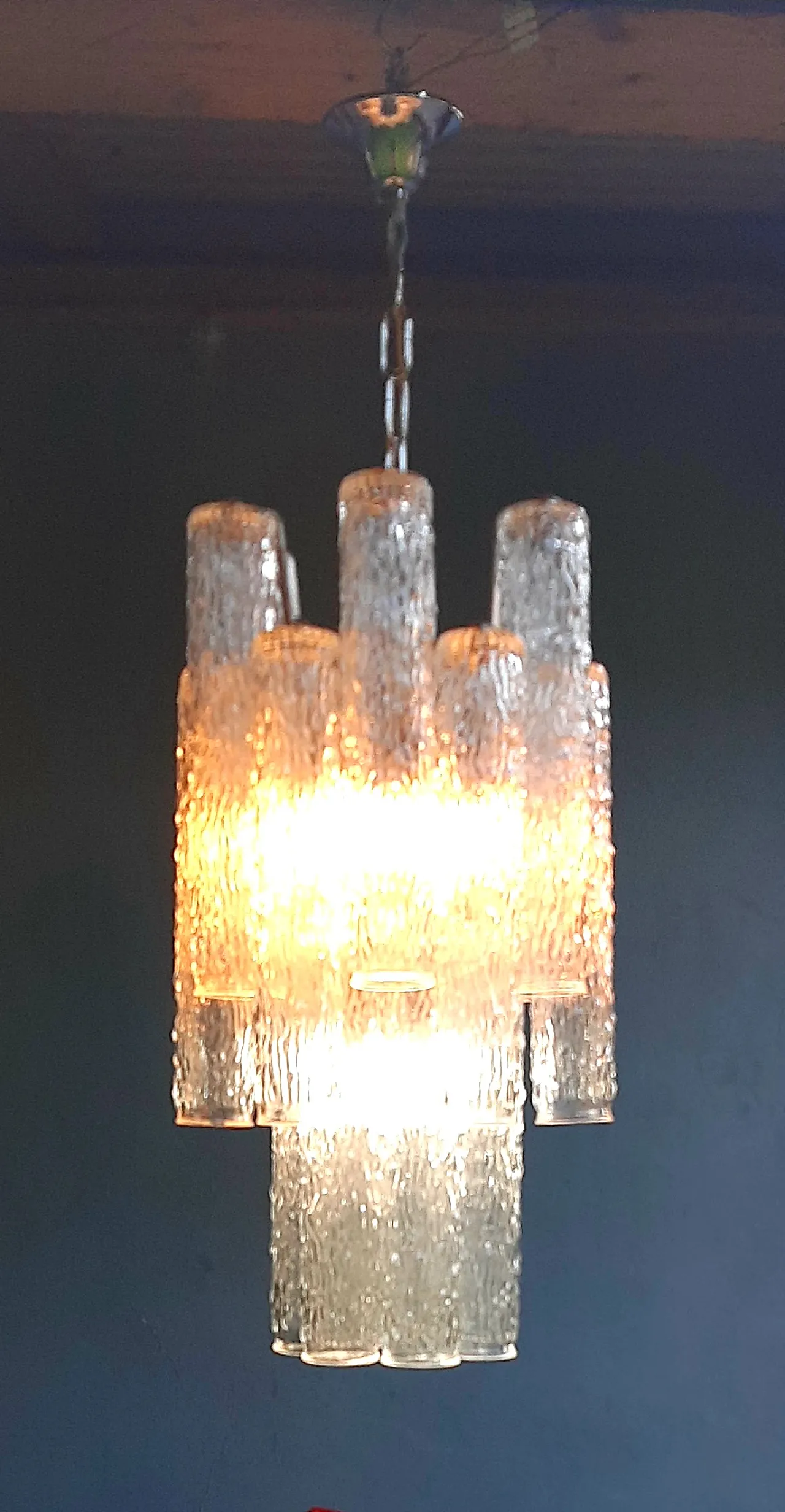Murano Chandelier di Venini, 70s 1