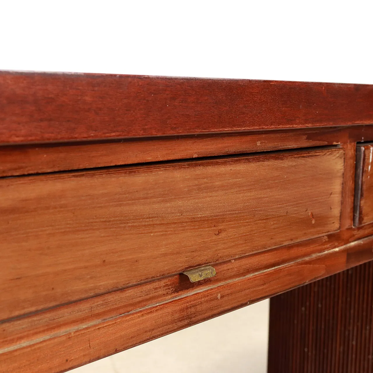 Bancone di negozio in legno impiallacciato mogano, anni '50 6