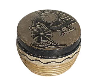 Scatola rotonda in ceramica, anni '30