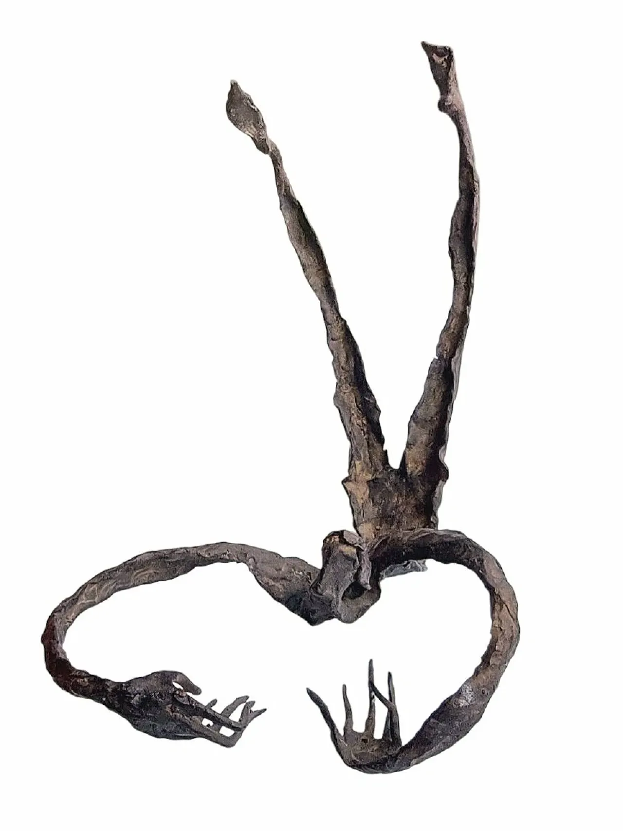 Abstract bronze grand sculpture, 1970s 2