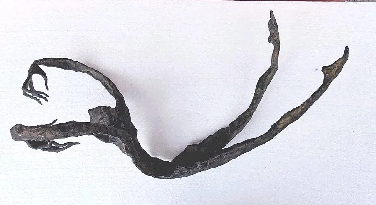 Abstract bronze grand sculpture, 1970s 3