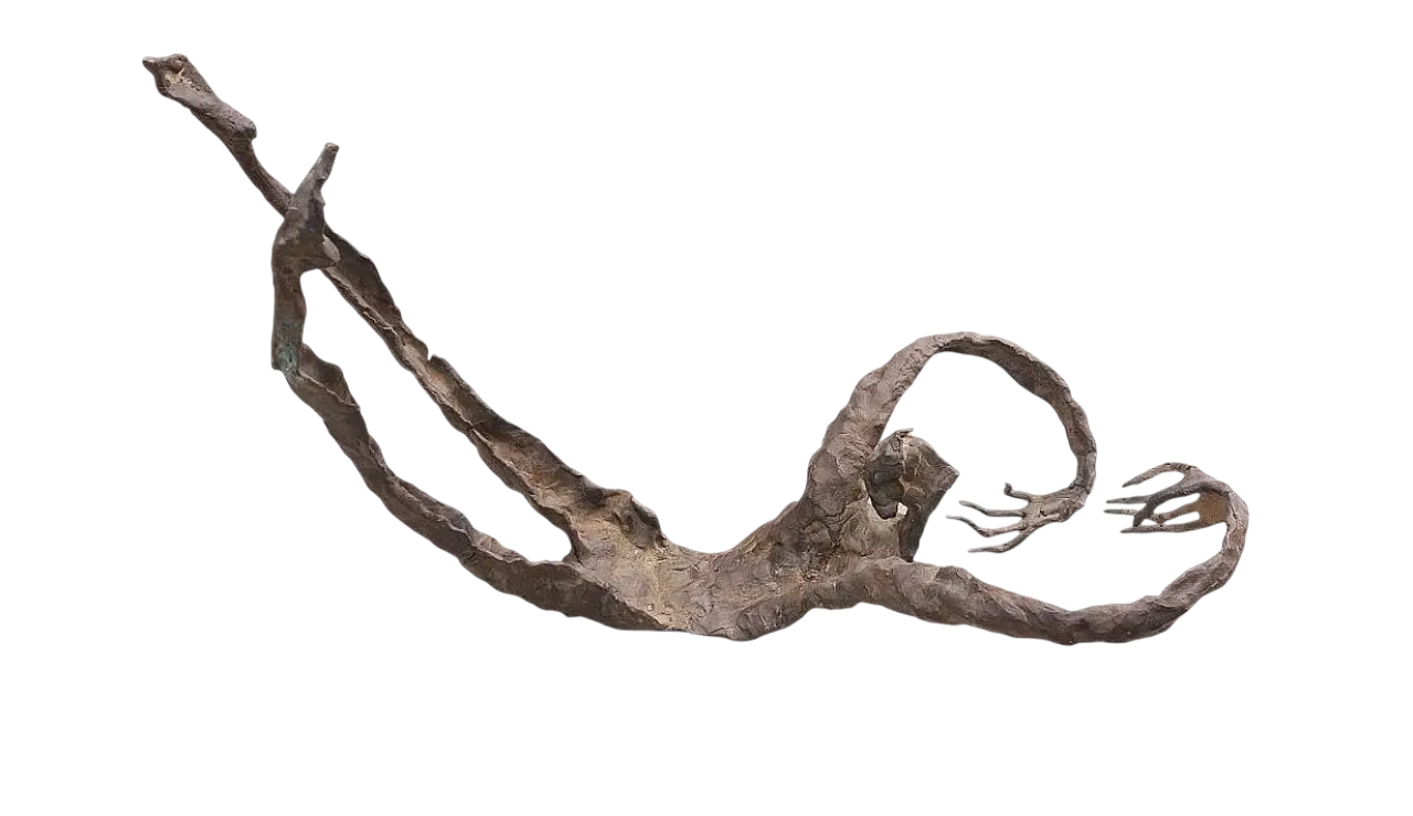 Abstract bronze grand sculpture, 1970s 9