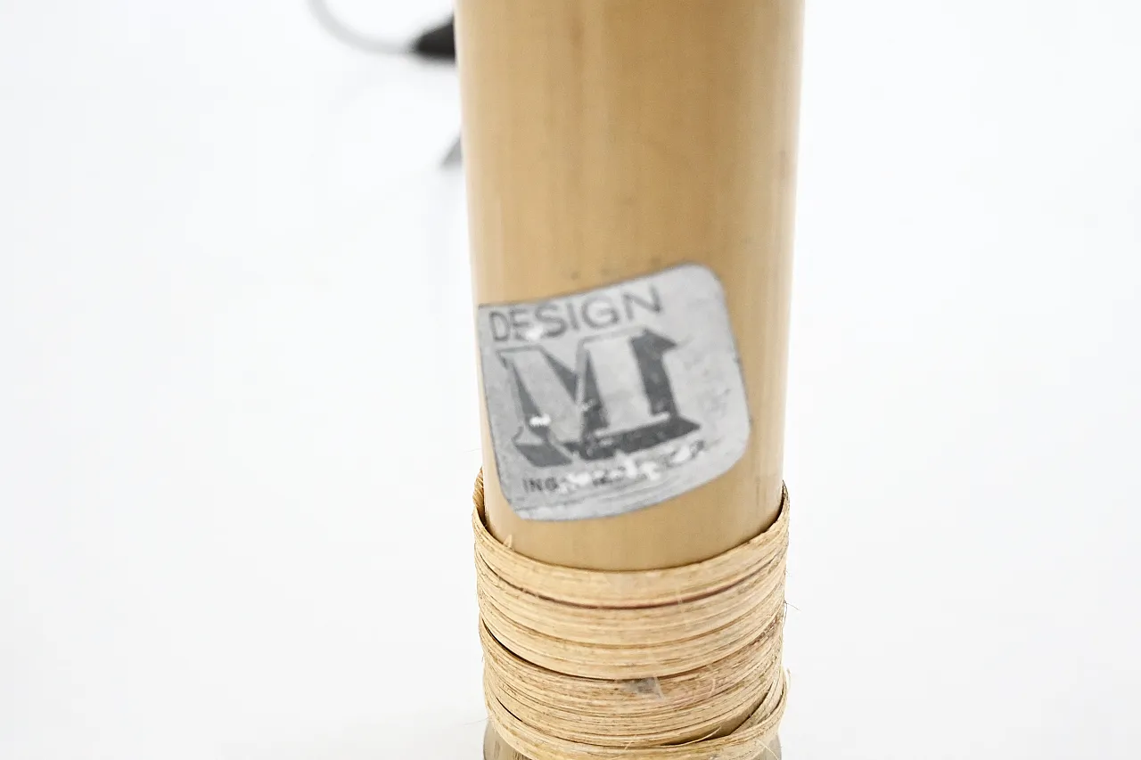 Lampada da pavimento Uchiwa di Ingo Maurer per il design M, anni '70 9