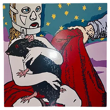 Untitled (Red Sheet) by Gabriele Arruzzo, acrylic on canvas, 2000s