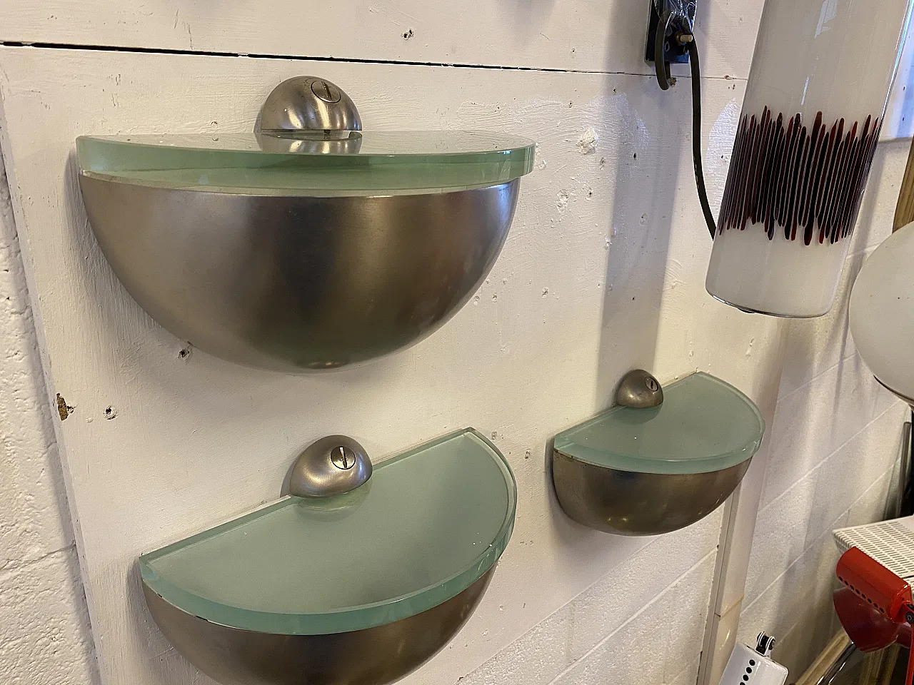 3 appliques  by Gianni Celada Fontana Arte, 70s 2