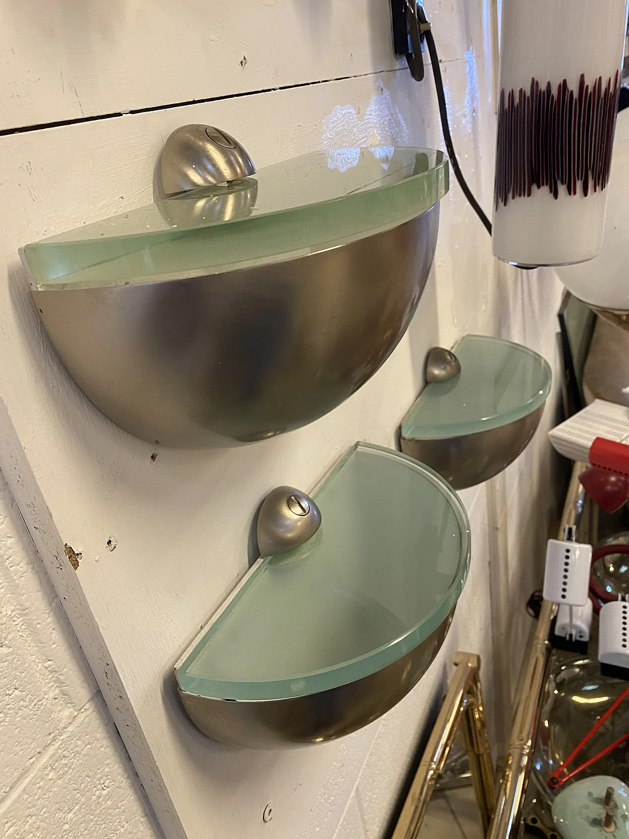 3 appliques  by Gianni Celada Fontana Arte, 70s 5