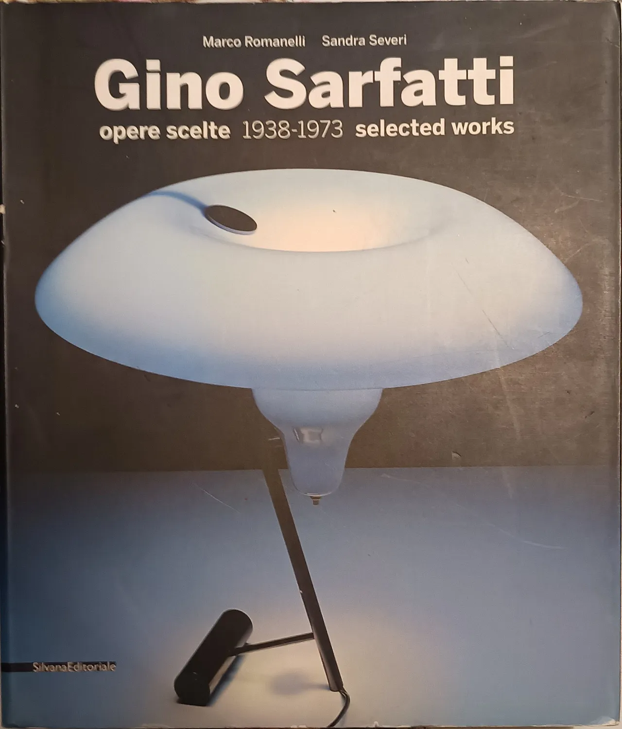 Red Metal and Glass Ceiling Light model 3055 by Gino Sarfatti for Arteluce, 1962 11