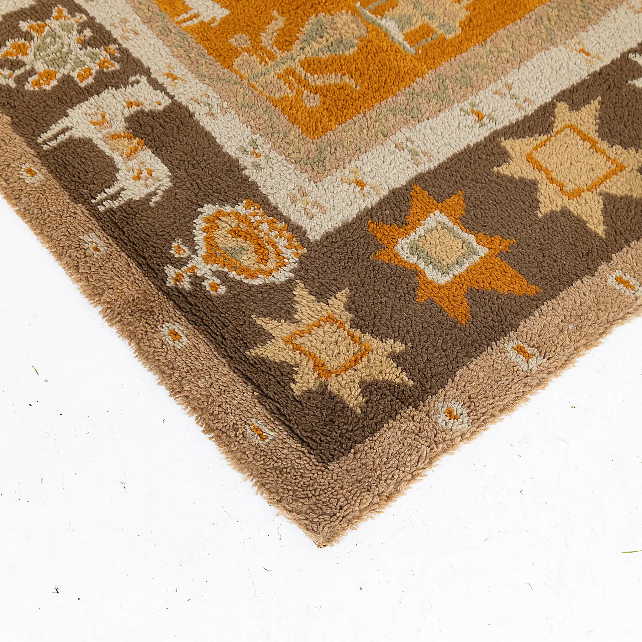 Geometric carpet in wool, 1980s 5
