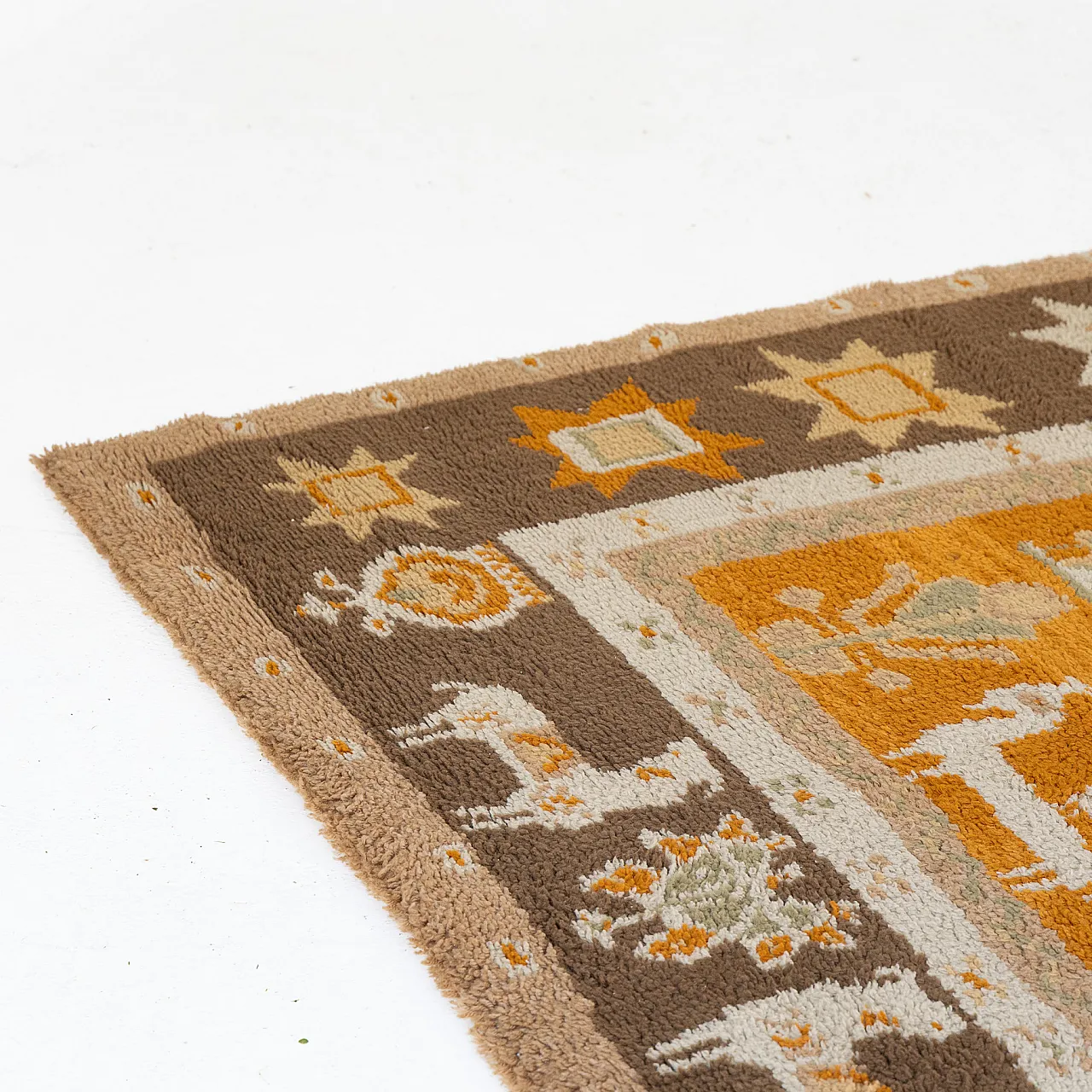 Geometric carpet in wool, 1980s 6