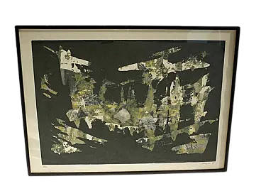 Stampa di serigrafia, arte astratta, anni '50