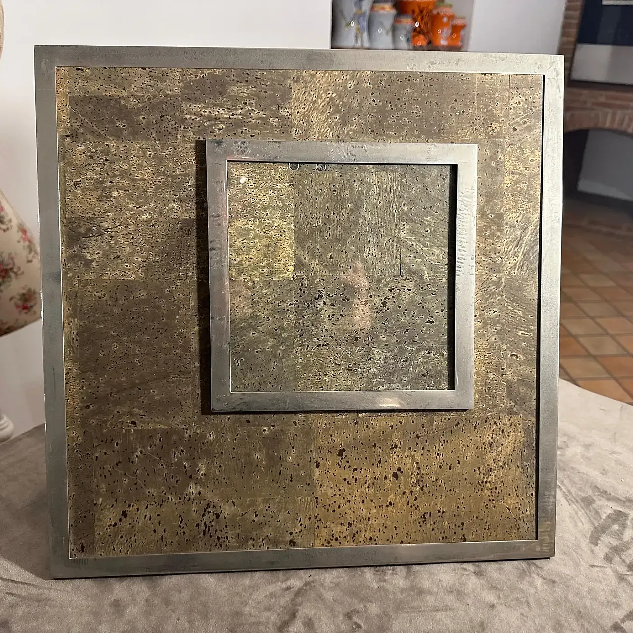 Cornice per quadri in argento e sughero di F. A. Botta, anni '70 14