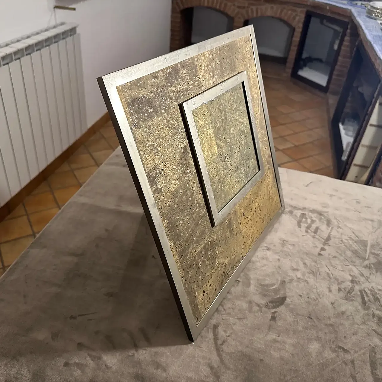 Cornice per quadri in argento e sughero di F. A. Botta, anni '70 15