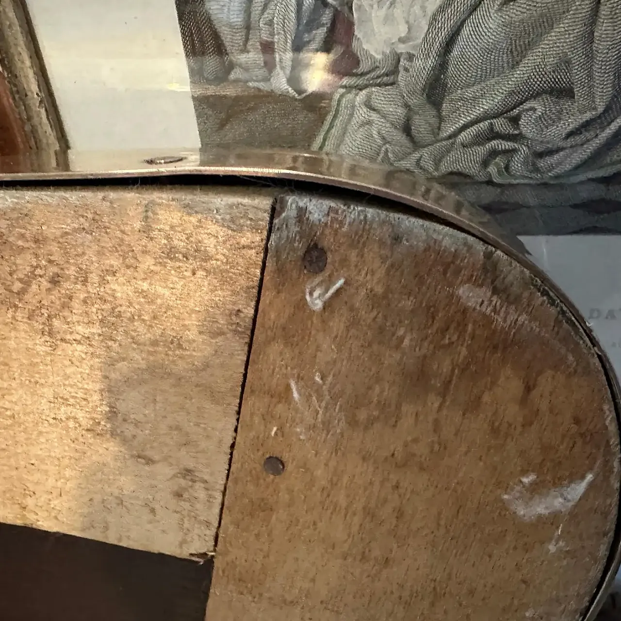 Gio Ponti-style biscuit-shaped wall mirror, 1950s 9