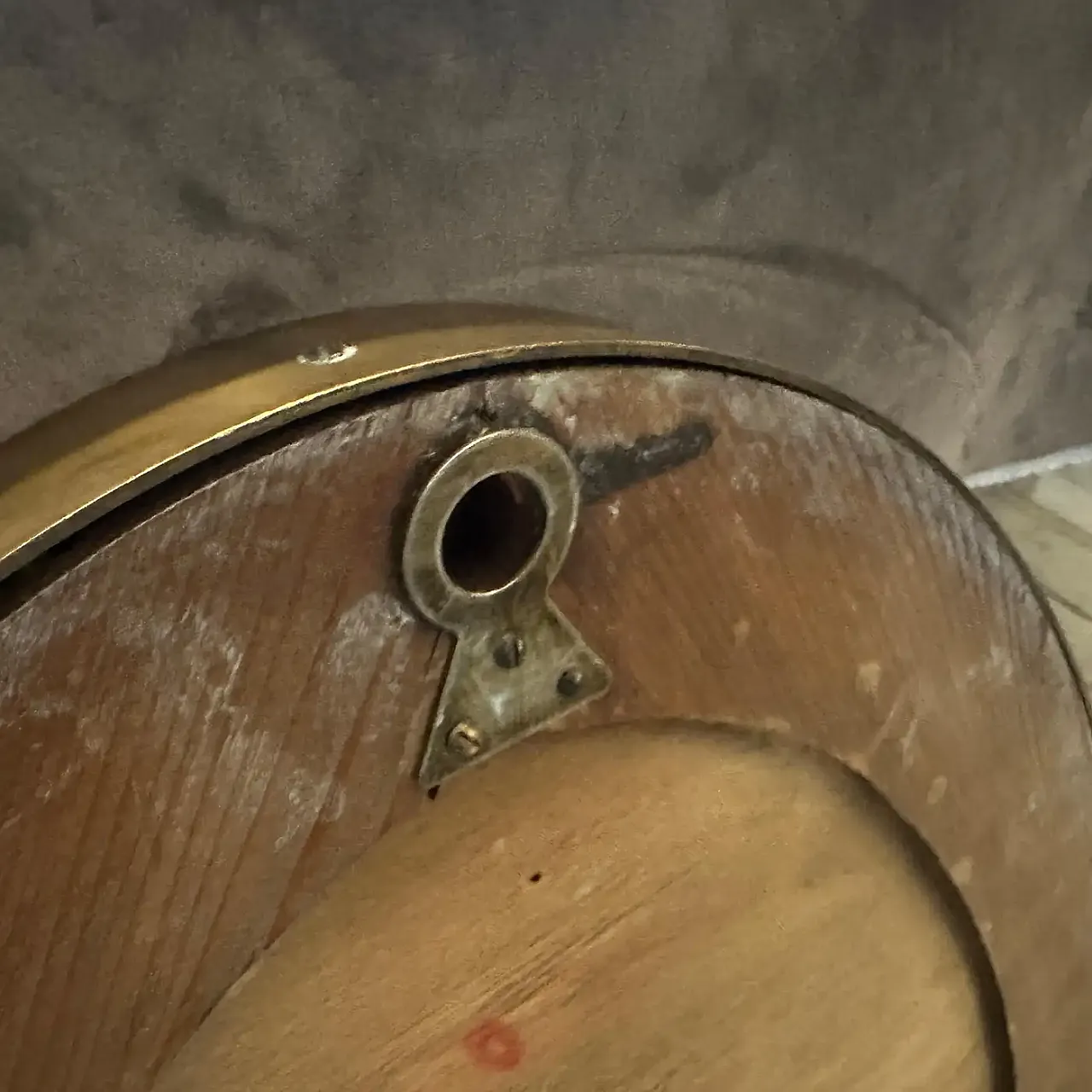 Specchio da parete ovale in ottone massiccio di Gio Ponti, anni '50 8