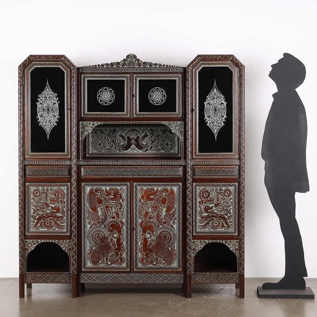 Ethnic living room cabinet by Rino Galbiati, 20th century 2