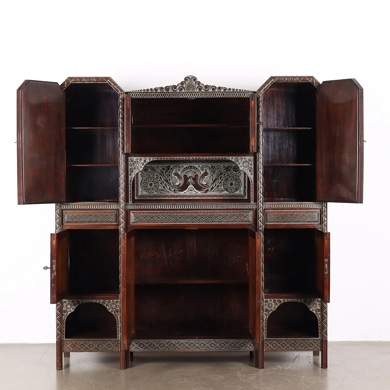 Ethnic living room cabinet by Rino Galbiati, 20th century 3