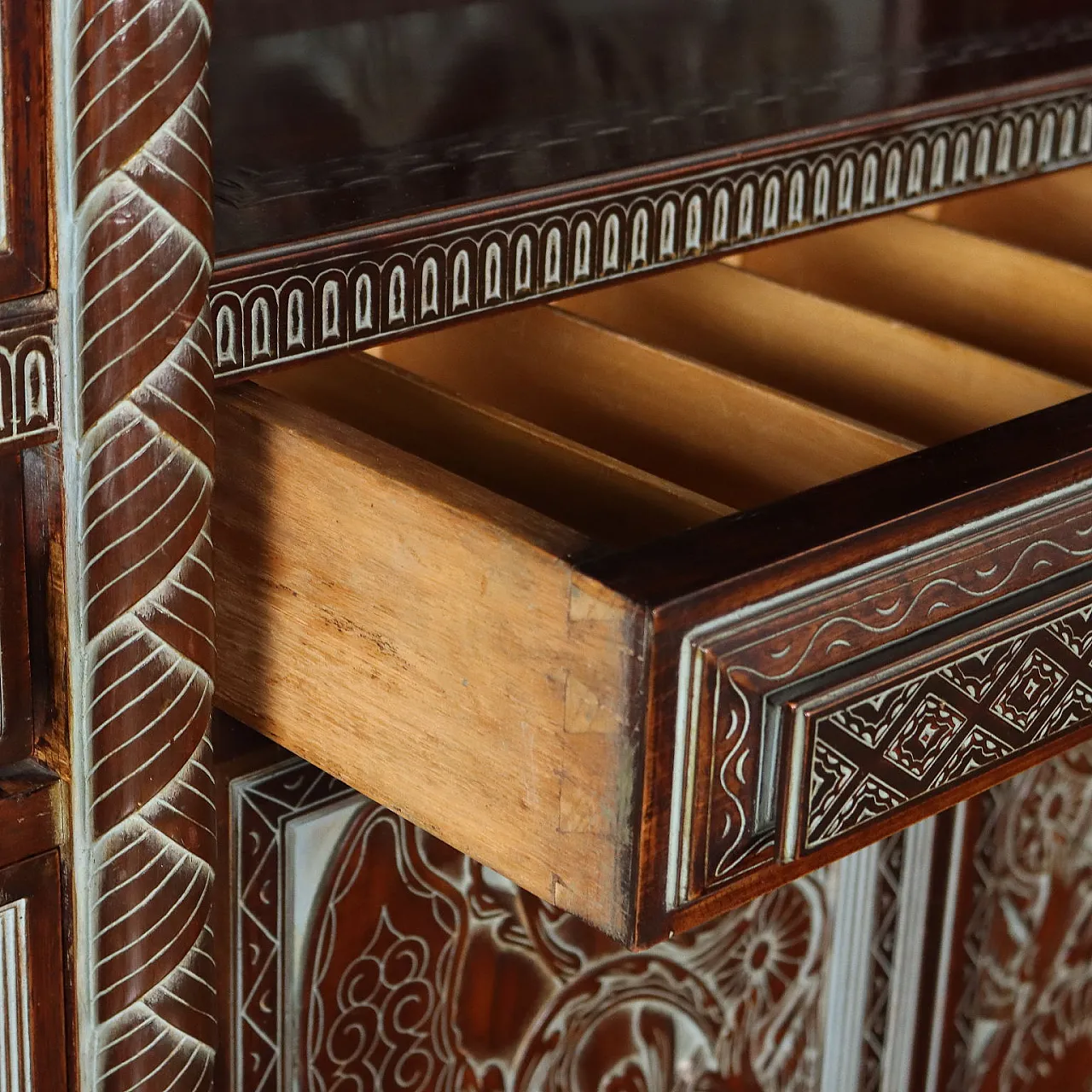 Ethnic living room cabinet by Rino Galbiati, 20th century 6