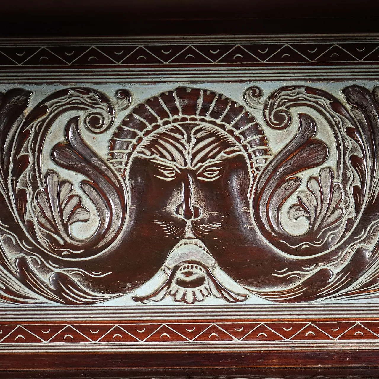 Ethnic living room cabinet by Rino Galbiati, 20th century 7