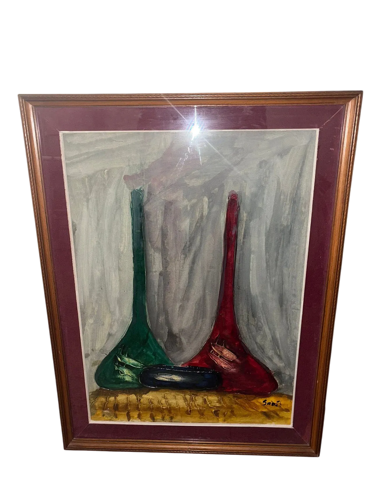 Quadro dipinto a mano, anni '90 10