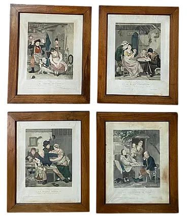 4 stampe popolari di Domenico Landini, '800