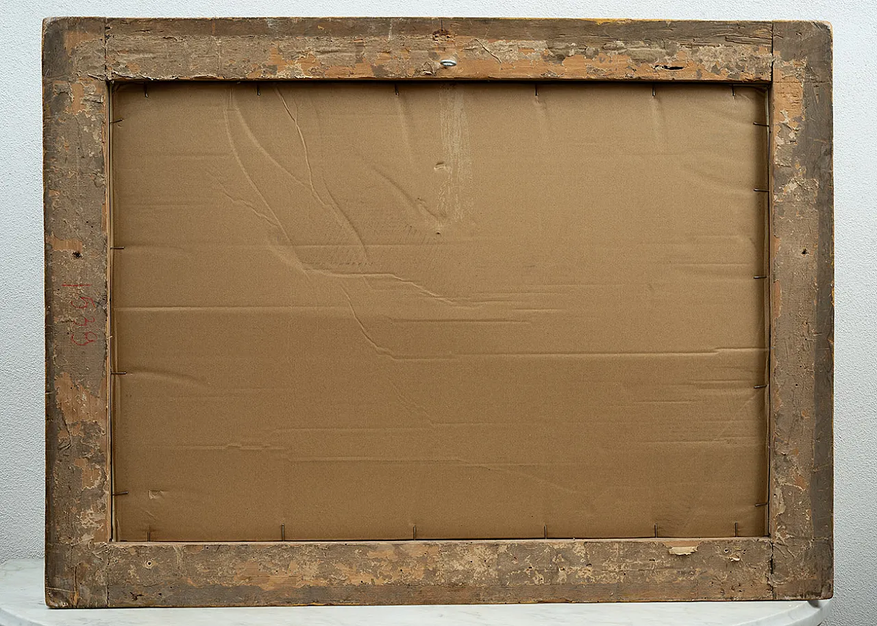 Gouache Aquerello raffigurante veduta di Napoli, '800 6